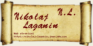 Nikolaj Laganin vizit kartica